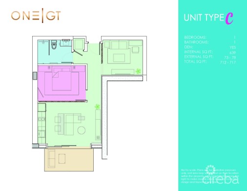 One|gt Residences - Unit 608