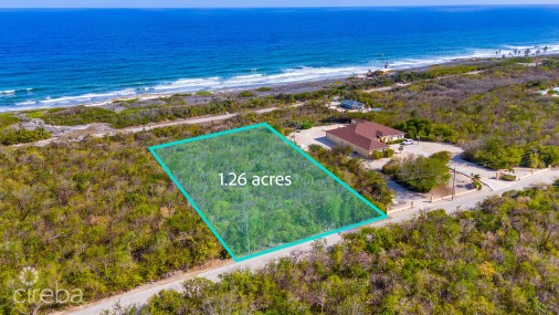 1.26 Acres Brac Bluff Land,  50-ft Elevated Sea Views