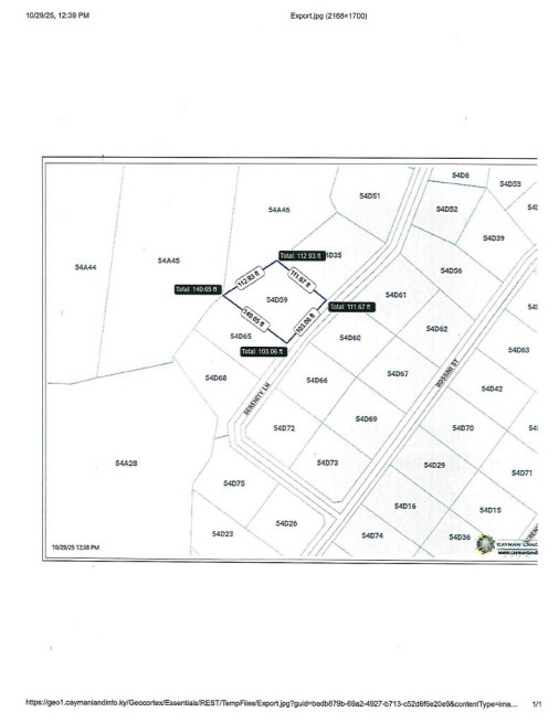 Oversized House Lot, Serenity Lane, Frank Sound Road