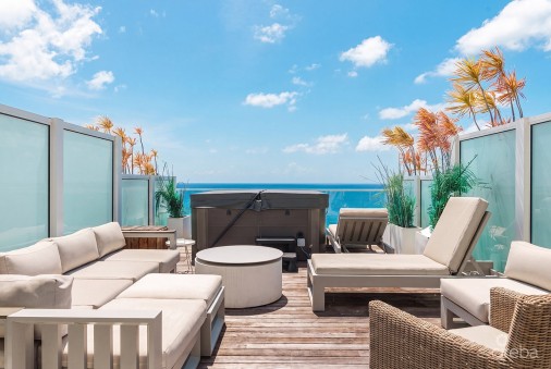 Three-level Oceanfront Fin Penthouse  #30 Plus 2 Garages