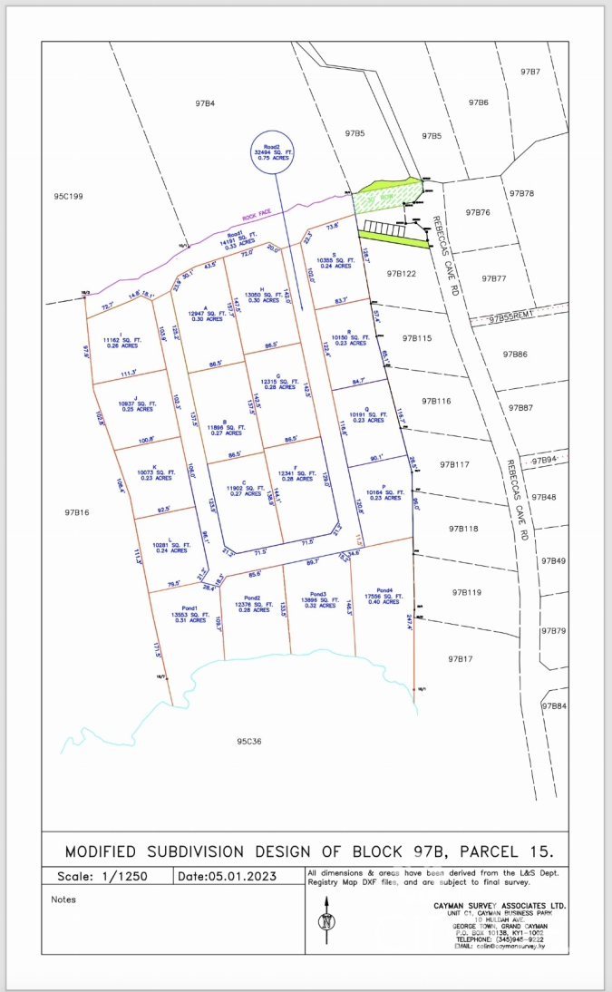 ALEXANDER GROVE SUBDIVISION - CAYMAN BRAC - LOT B (INLAND)