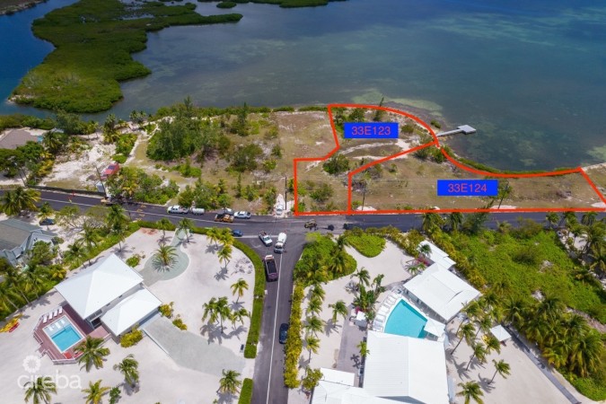 CAYMAN KAI- WATER CAY RD LOT W/DOCK AND 250FT OF BEACHFRONT ON LITTLE SOUND