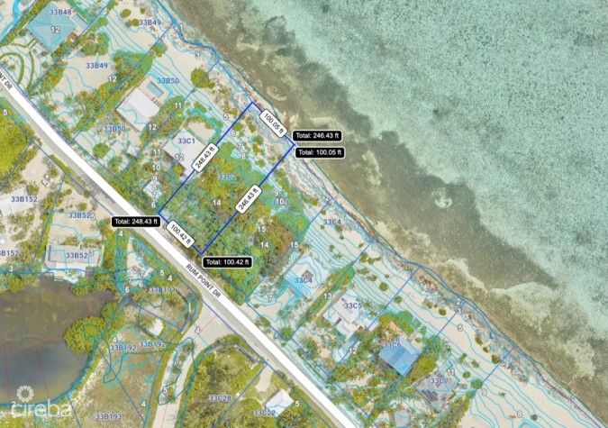 RUM POINT BEACHFRONT LOT W/CORAL REEF STEPS AWAY