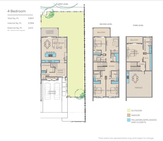 OLEA 228 TOWNHOUSE WITH CANAL VIEWS, CAMANA BAY