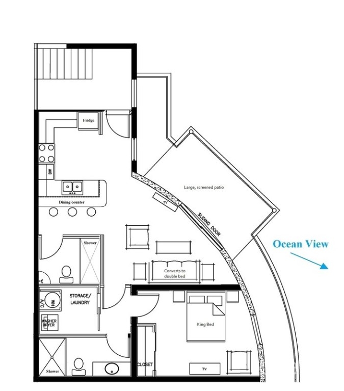 TURTLE COVE ONE BEDROOM PENTHOUSE