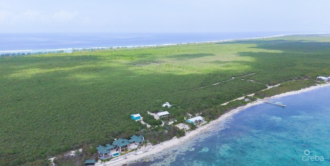 LITTLE CAYMAN OCEAN VIEW RESIDENTIAL HOME WITH BEACHFRONT LOT