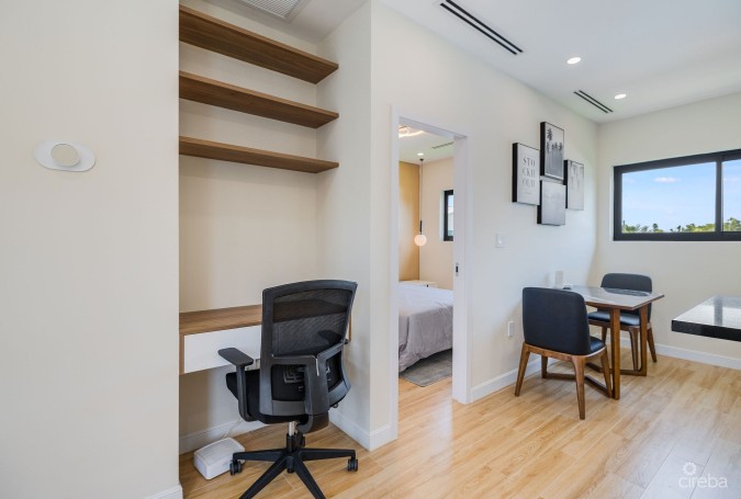 ARZA WEST BAY RUBY– UPGRADED FULLY FURNISHED 1-BED CORNER UNIT