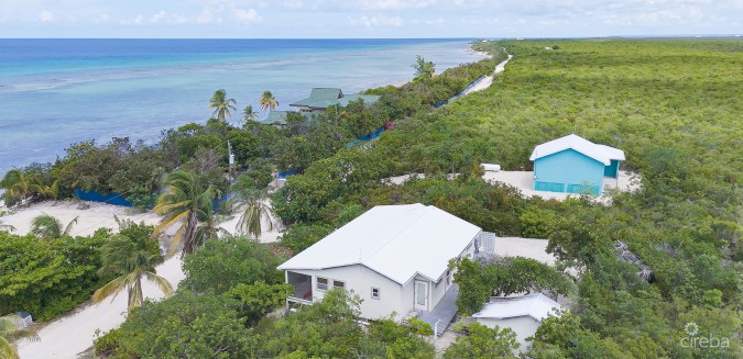 LITTLE CAYMAN OCEAN VIEW RESIDENTIAL HOME WITH BEACHFRONT LOT