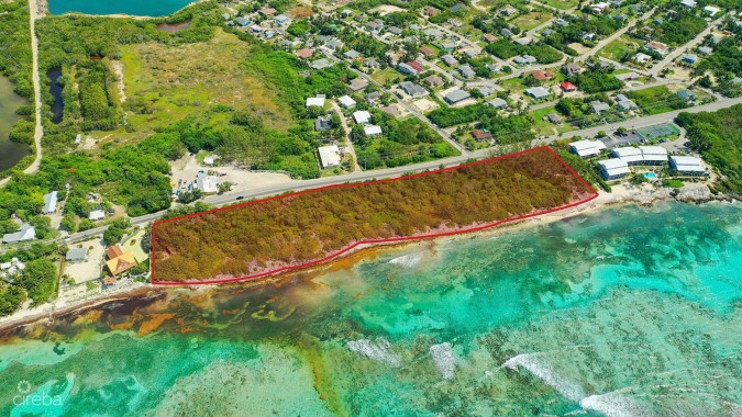 EXCEPTIONAL OCEANFRONT DEVELOPMENT OPPORTUNITY ---6.4 ACRES BODDEN TOWN RD