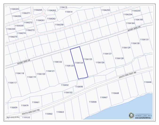 CAYMAN BRAC 1.05 ACRE PARCEL SOUTH SIDE EAST WITH OCEAN VIEW