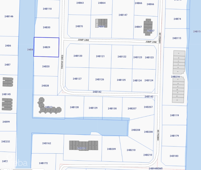 CANAL DUPLEX LOT  ( .2984 ACRE)