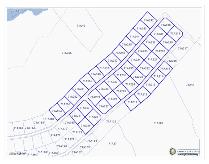 CORAL COURTS SUBDIVISION - FARM ROAD EAST END