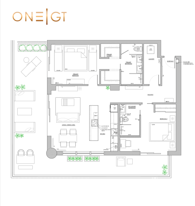 ONE|GT 501 - FRONT-ROW OCEAN VIEW 2-BED RESIDENCE