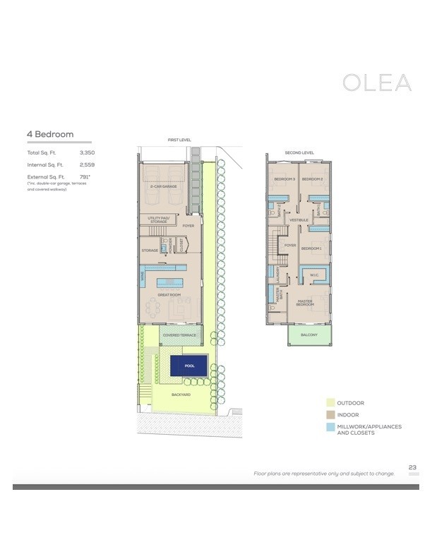 OLEA 123 - 4 BEDROOM CANAL FRONT DUPLEX/FAMILY HOME